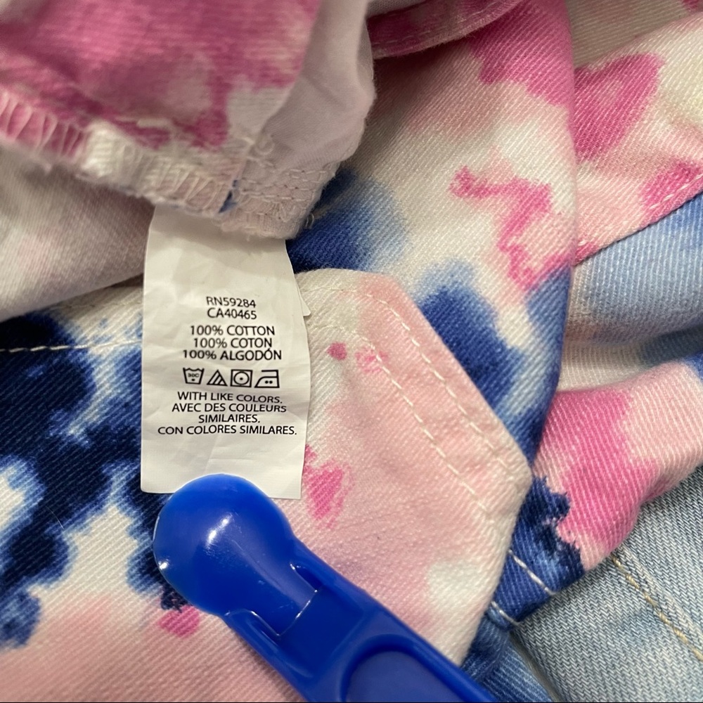 Girls' The Children’s Place tie dye shortalls, size 16 - Picture 4 of 4